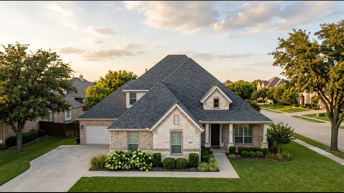 Roofing crew on the job in DFW